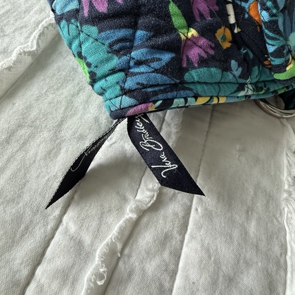 Vera Bradley Midnight Blues Purse Tote W/ Wallet Floral Granny Dark Romantic - Picture 5 of 12